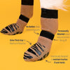 KUTKUT Anti Slip Paw Protection Socks with Four Sided Grip for Dogs (Brown) Dogs-Clothing & Accessories KUTKUT Dropship