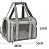 KUTKUT Soft Sided Airline Approved Collapsible Travel Carrier for Small Dogs & Cat (Grey) Both-Bedding, Mats & Travel Supplies KUTKUT Dropship