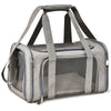 KUTKUT Soft Sided Airline Approved Collapsible Travel Carrier for Small Dogs & Cat (Grey) Both-Bedding, Mats & Travel Supplies KUTKUT Dropship S