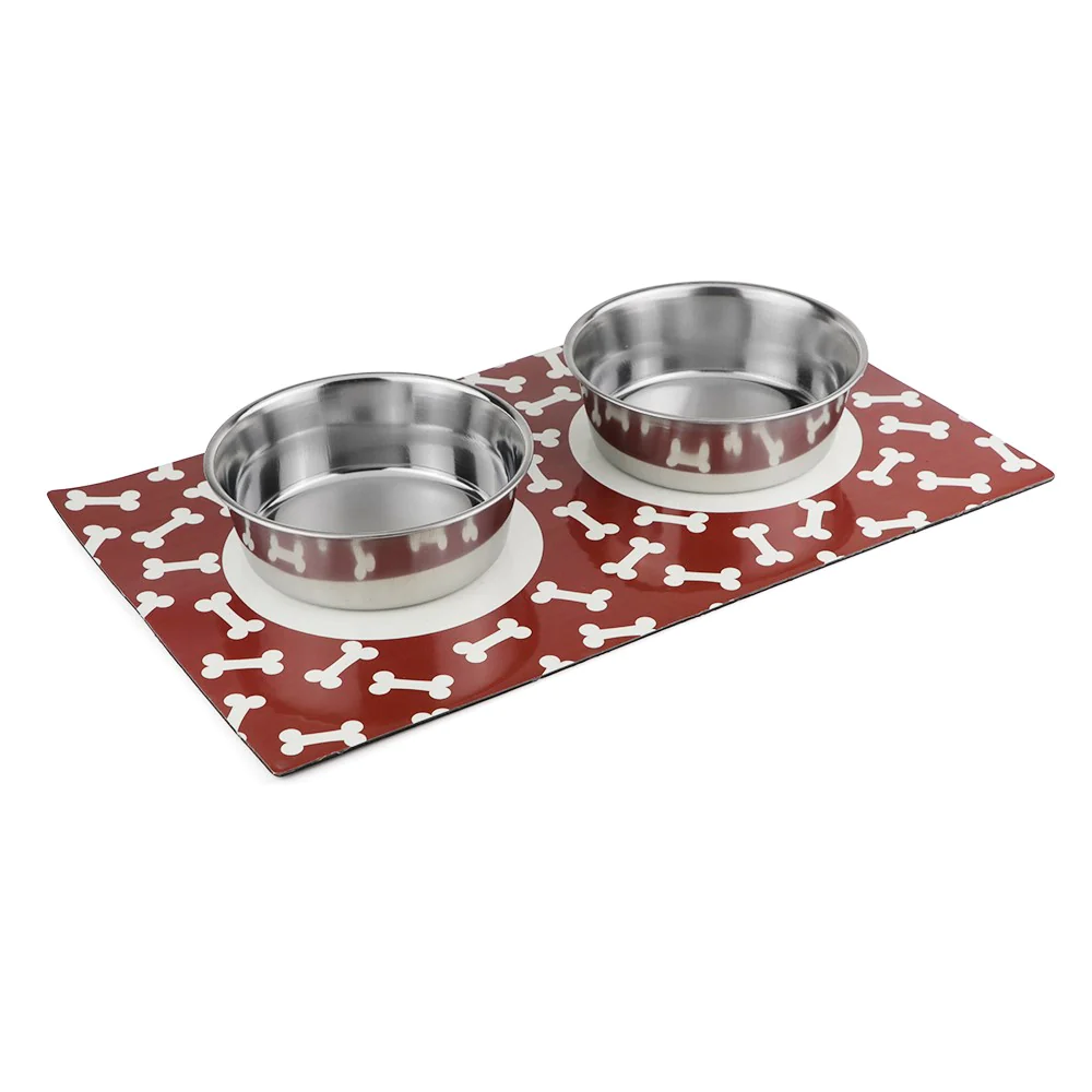 Pawpourri Saty On Mat for Dogs and Cats (Red)