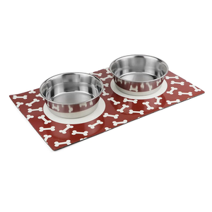 Pawpourri Stay On Mat for Dogs and Cats (Red)