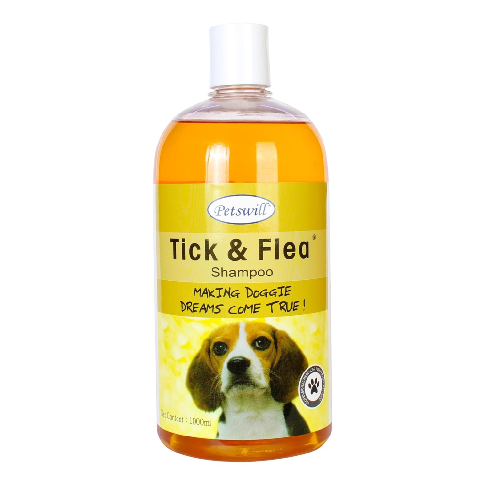 Petswill Tick and Flea Shampoo for Dogs and Cats