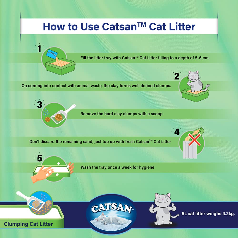 Catsan natural top clumping cat litter