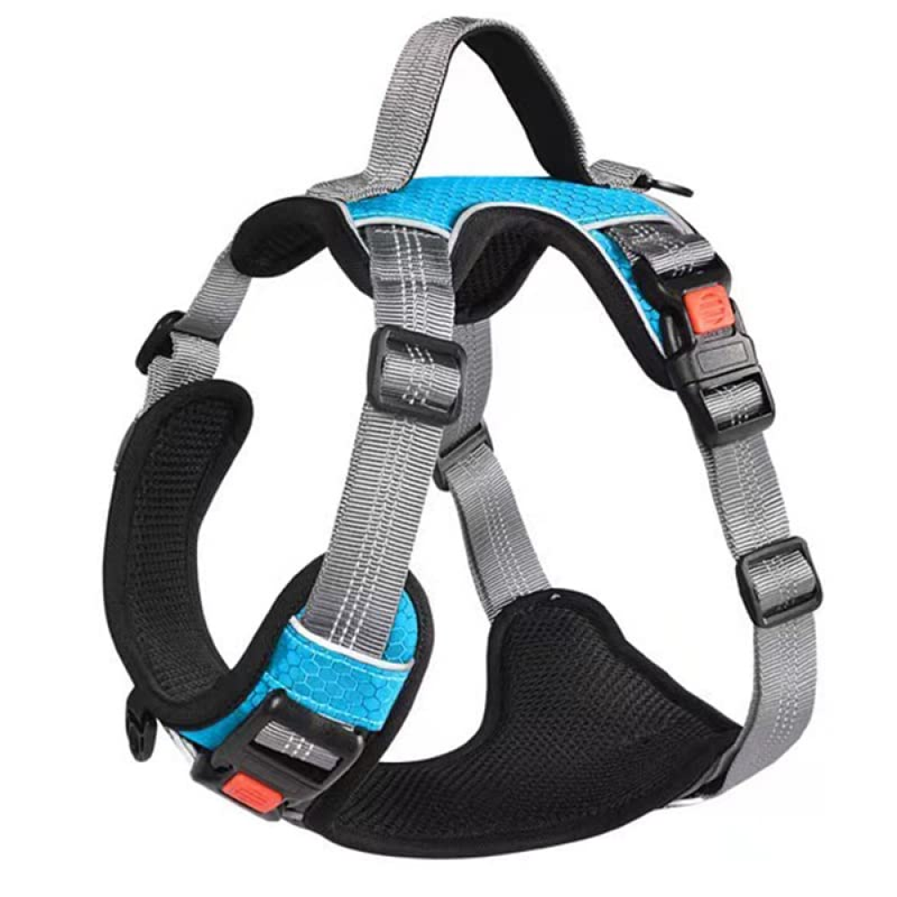 Pet Vogue No Pull Reflective Harness for Dogs (Blue)