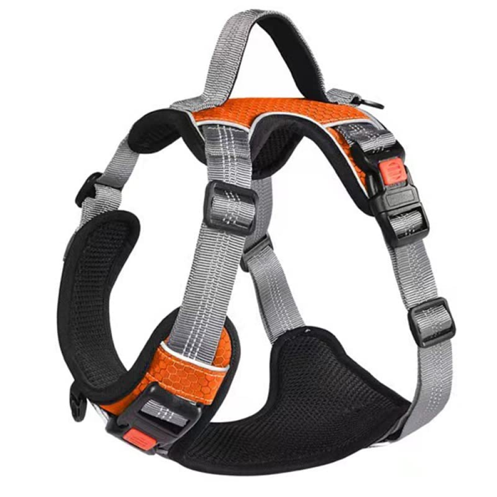 Pet Vogue No Pull Reflective Harness for Dogs (Orange)