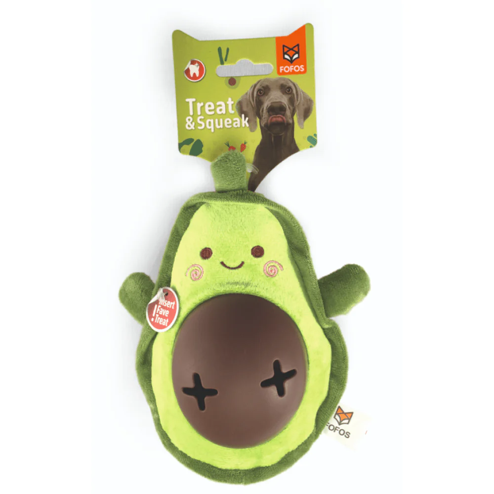 Barkbutler x Fofos Avocado Treat Toy for Dogs | For Medium Chewers Dogs-Toys Barkbutler 21cm