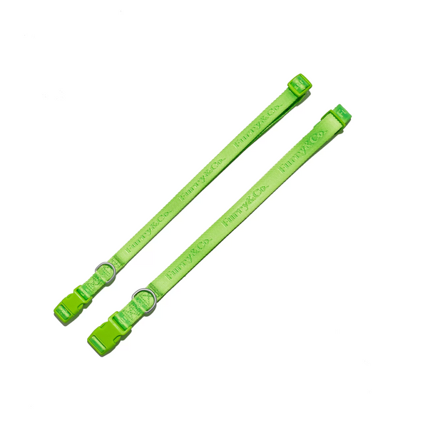 Furry & Co Ultra Harness, Leash and Collar for Dogs Combo (Limelight) - L