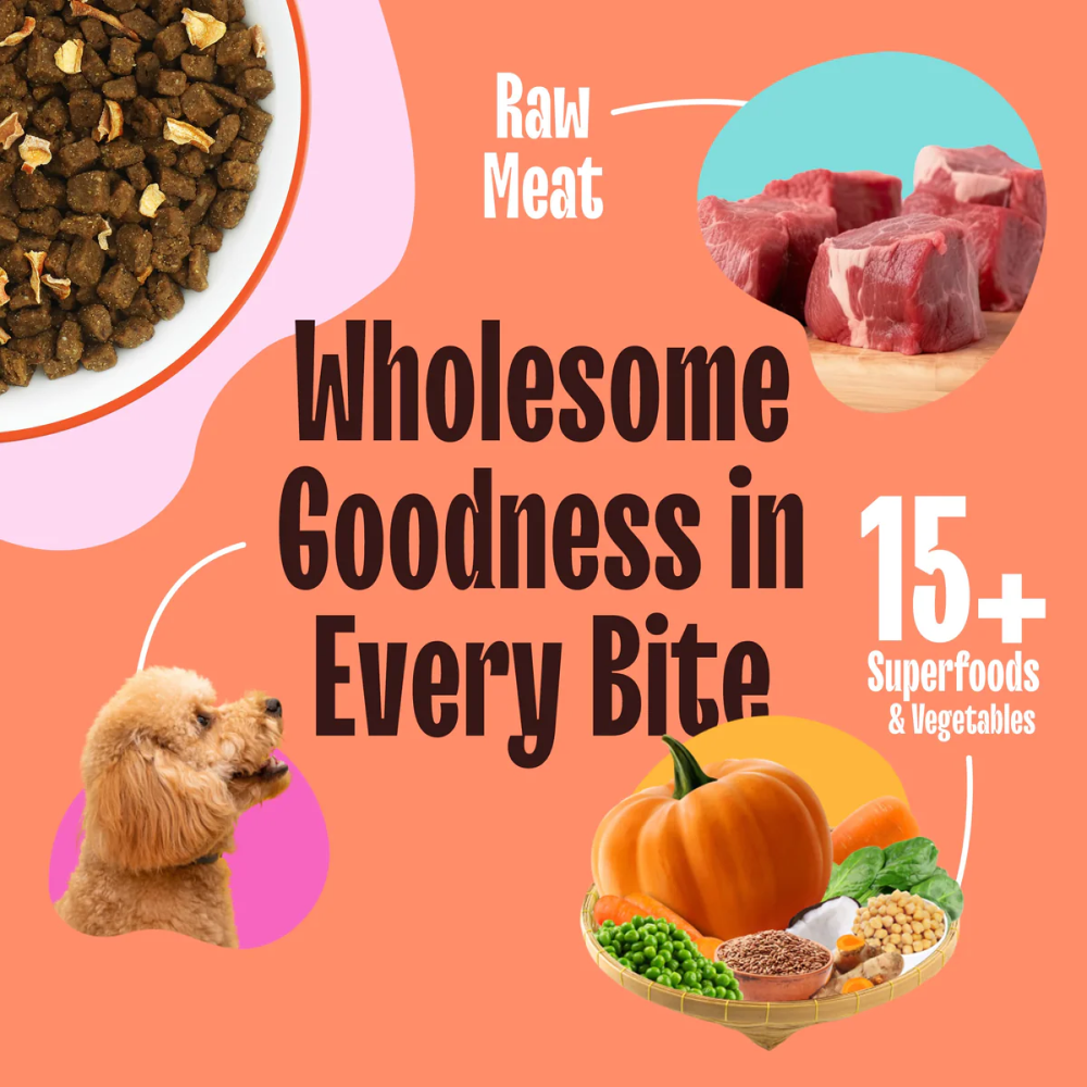 Kennel Kitchen Air Dried Chicken and Mackerel Puppy & Adult Dog Dry Food (All Life Stage) Dogs- Dry Food Kennel Kitchen