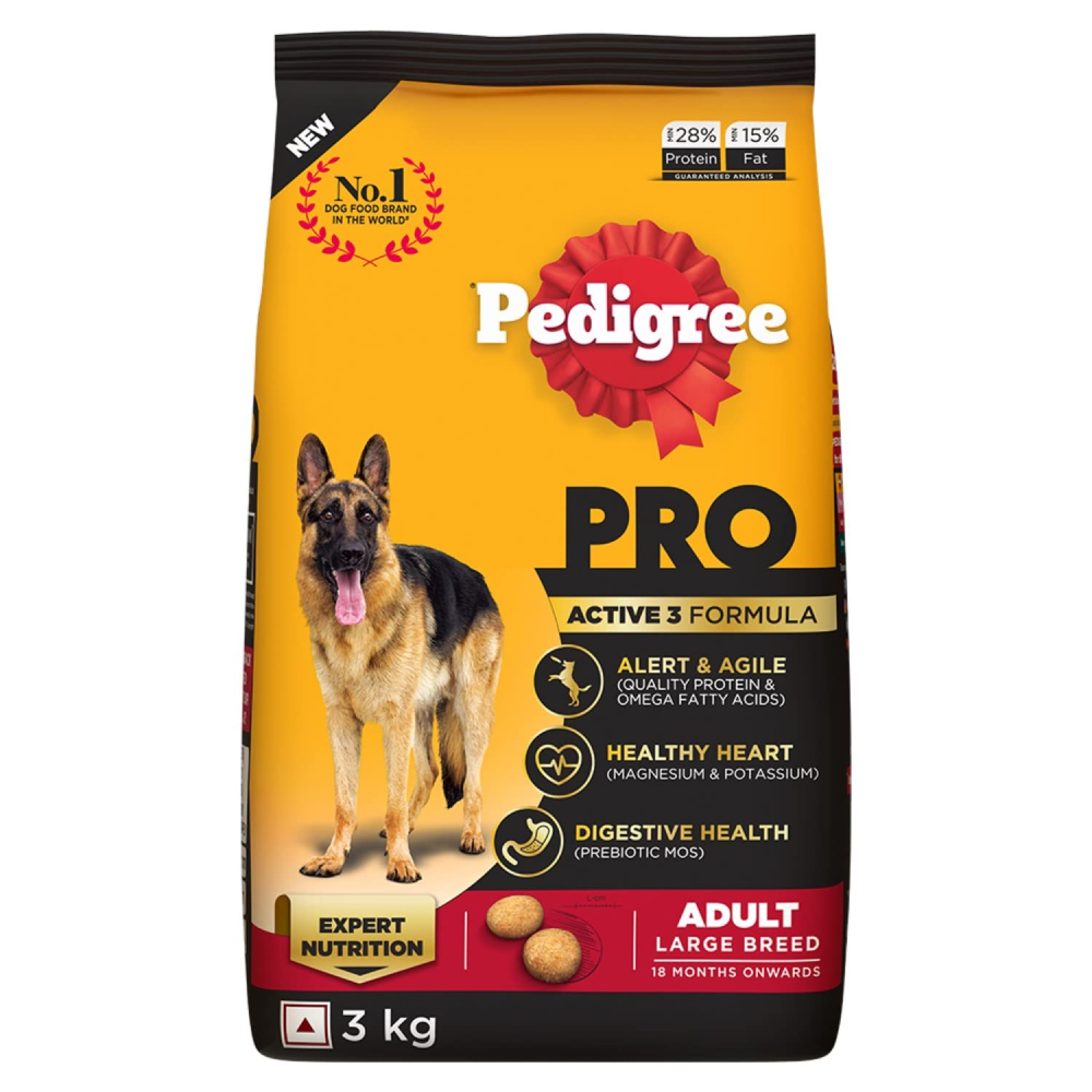 Pedigree PRO Expert Nutrition Active Adult (18 Months Onwards) Large Breed Dog Dry Food