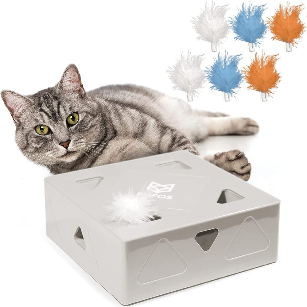Fofos ErratiCat Electronic Toy for Cats (White)