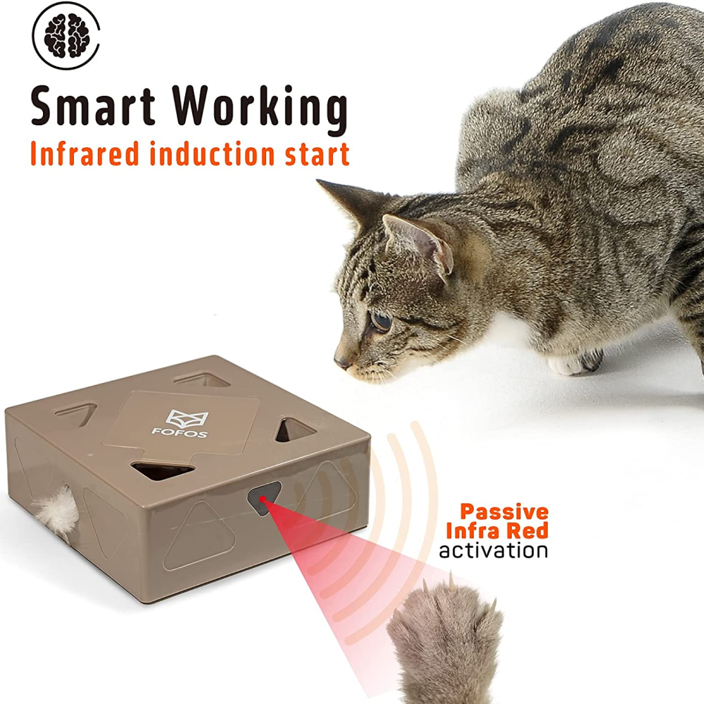 Fofos ErratiCat Electronic Toy for Cats (White)