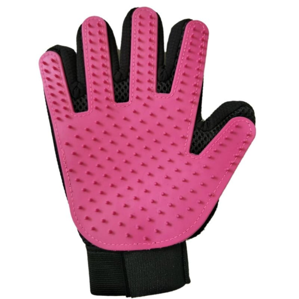 Kiki N Pooch True Touch Grooming Gloves for Dogs and Cats (Pink)