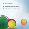 Trixie Tennis Ball Toy for Dogs and Cats (Blue/Neon Yellow) Both-Toys Trixie