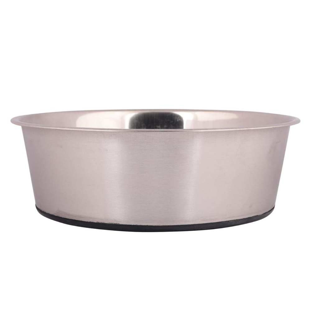 Basil Heavy Dish with Silicon Bowl for Dogs (Black)
