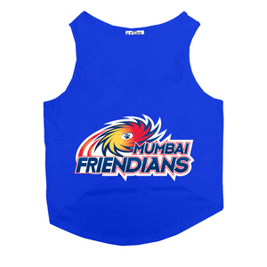 Ruse IPL "Mumbai Friendians" Printed Tank Jersey for Cats (Royal Blue)