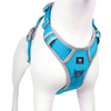 Hank 3M Reflective Harness for Puller Dogs (Grey/Cyan Blue)
