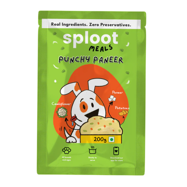 Sploot Meals Punchy Paneer and Egg Dog Wet Food Supertails