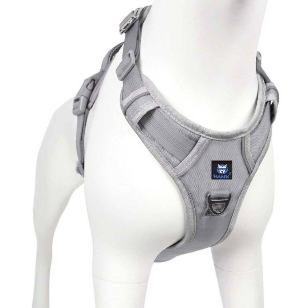 Hank 3M Reflective Harness for Puller Dogs (Grey)