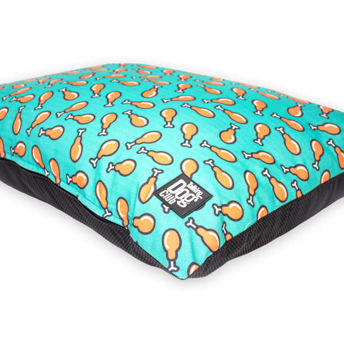 Talking Dog Club Love them Chicken Legs Pillow Bed for Dogs and Cats (Green)