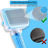 QPets Slicker Brush for Dogs and Cats (Blue) Both-Grooming Supplies Q pets