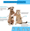 QPets Slicker Brush for Dogs and Cats (Blue) Both-Grooming Supplies Q pets