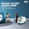 Savic Nestor Jumbo Toilet Home for Cats (Nordic Green) Litter Supplies Savic Dropship