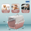 Savic Trotter 1 IATA Approved Travel Carrier for Dogs and Cats (Grey/Ash Rose) Both-Bedding, Mats & Travel Supplies Savic