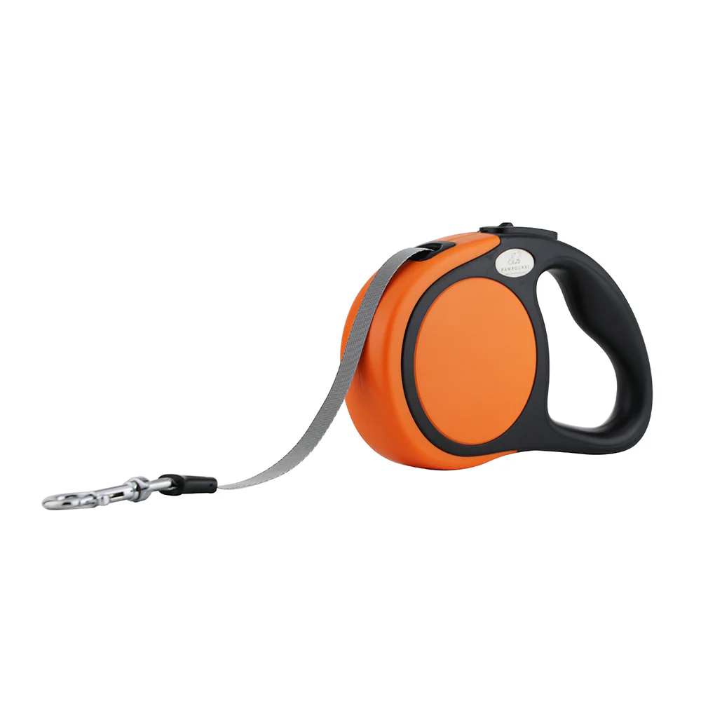 Pawpourri Retractable Leash for Dogs (Orange)