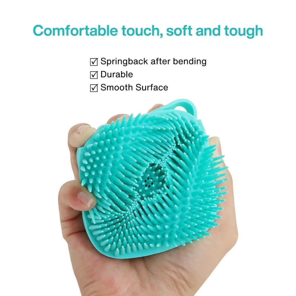 Chullbull Soft Silicon Bath Brush for Dogs and Cats (Blue/Pink) Both-Grooming Supplies Chullbull Dropship