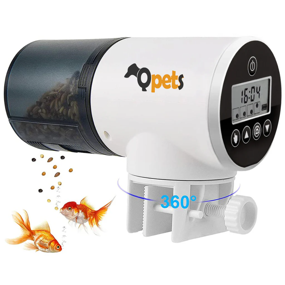 QPets Automatic Aquarium Feeder for Fish Fish Q pets 0.8L