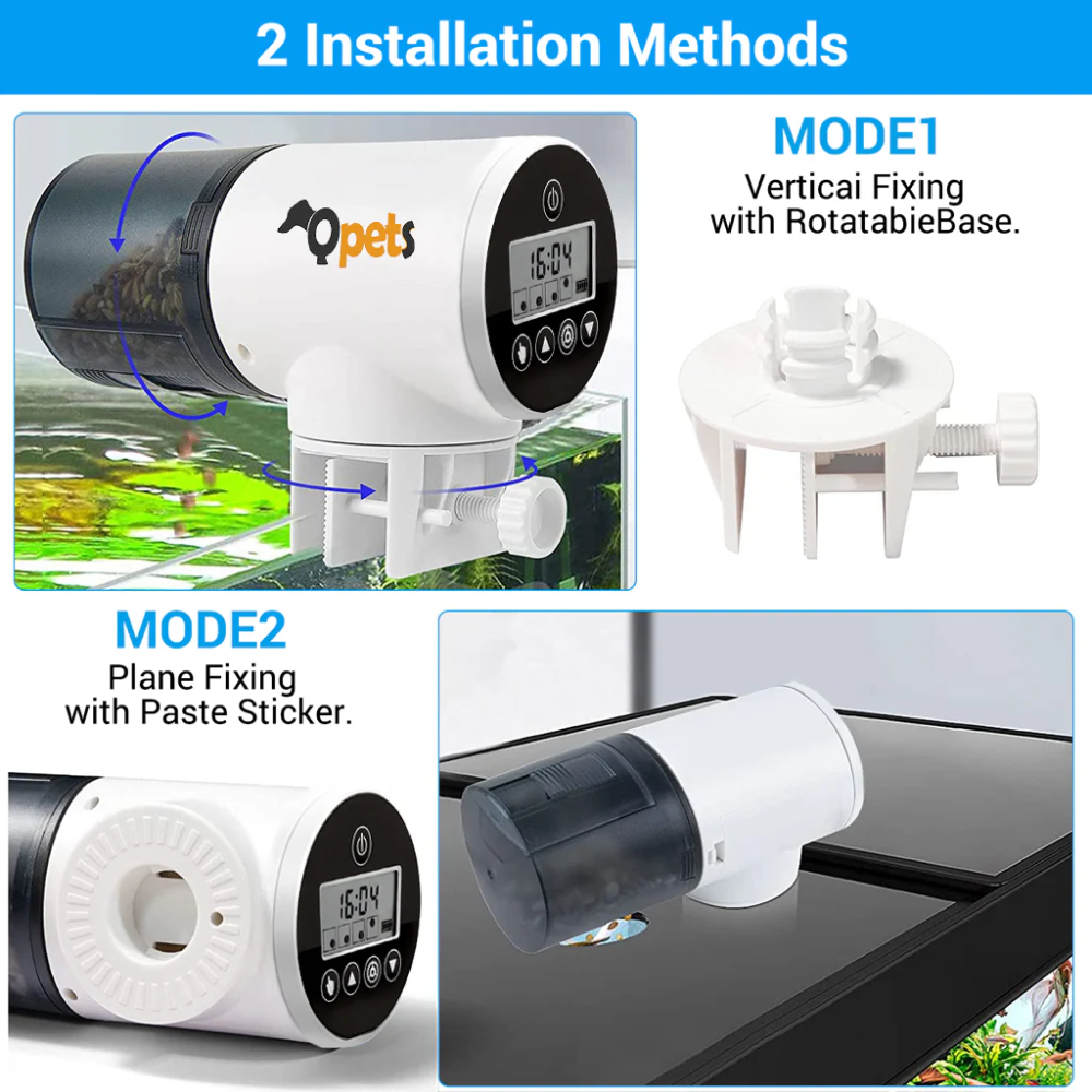 Q Pets Automatic Aquarium Feeder for Fish