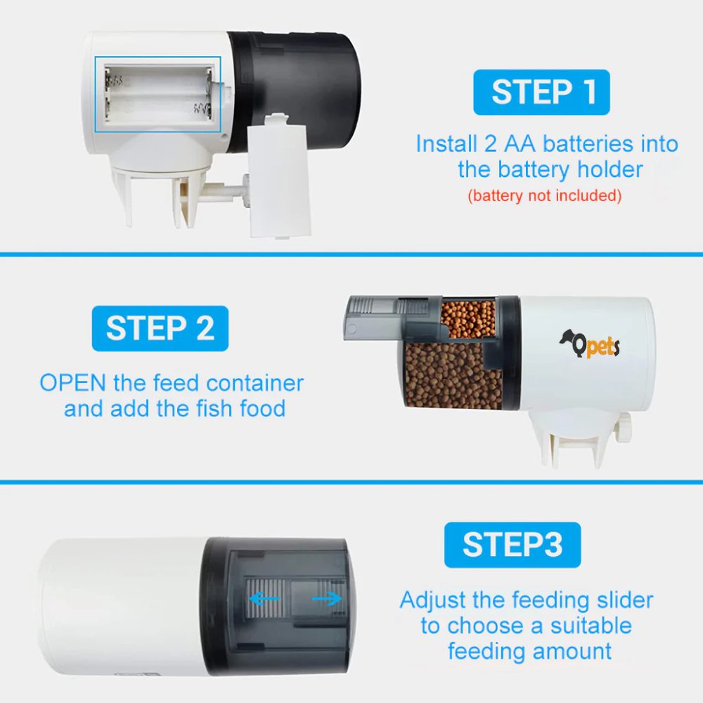 QPets Automatic Aquarium Feeder for Fish Fish Q pets
