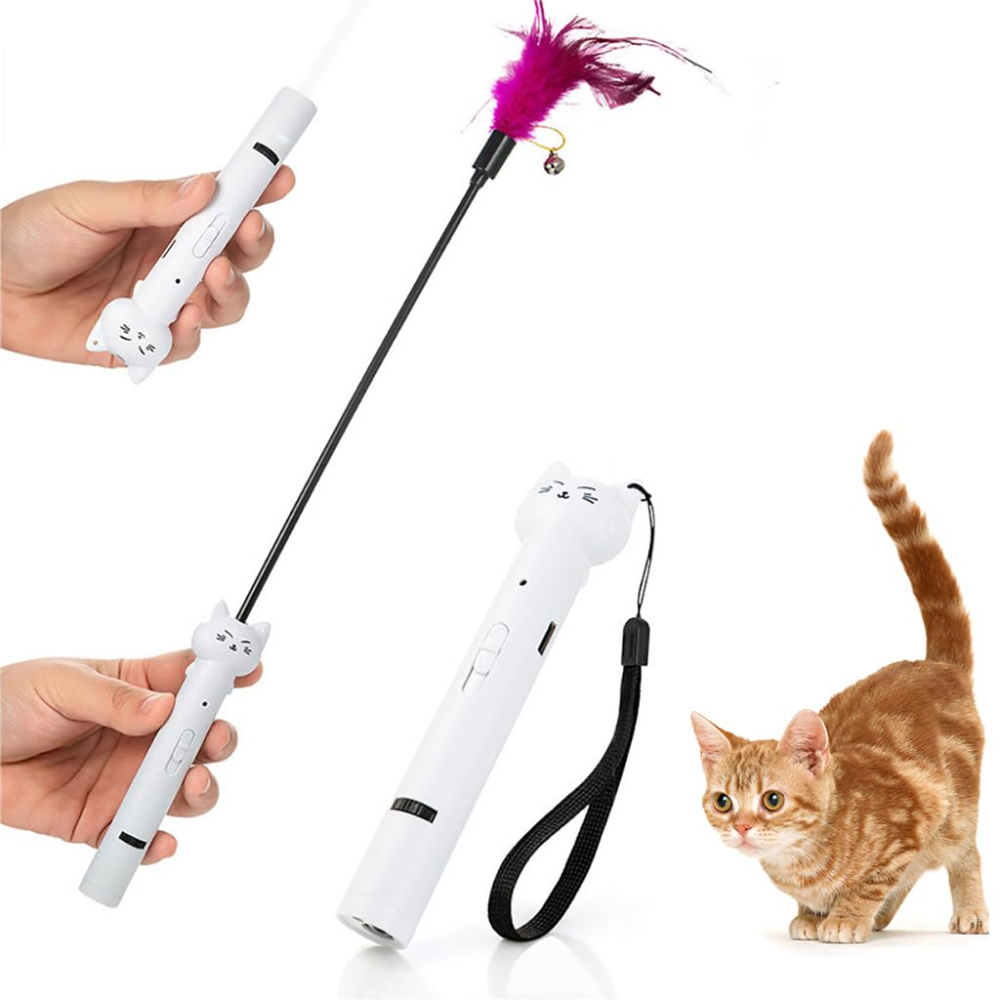 Q Pets 4 in 1 Interactive LED Laser Toy for Cats