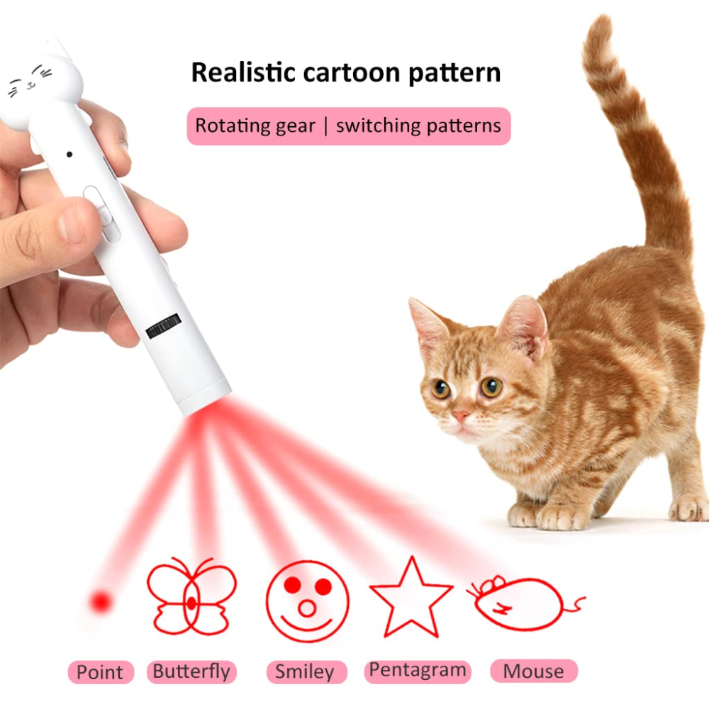 Q Pets 4 in 1 Interactive LED Laser Toy for Cats