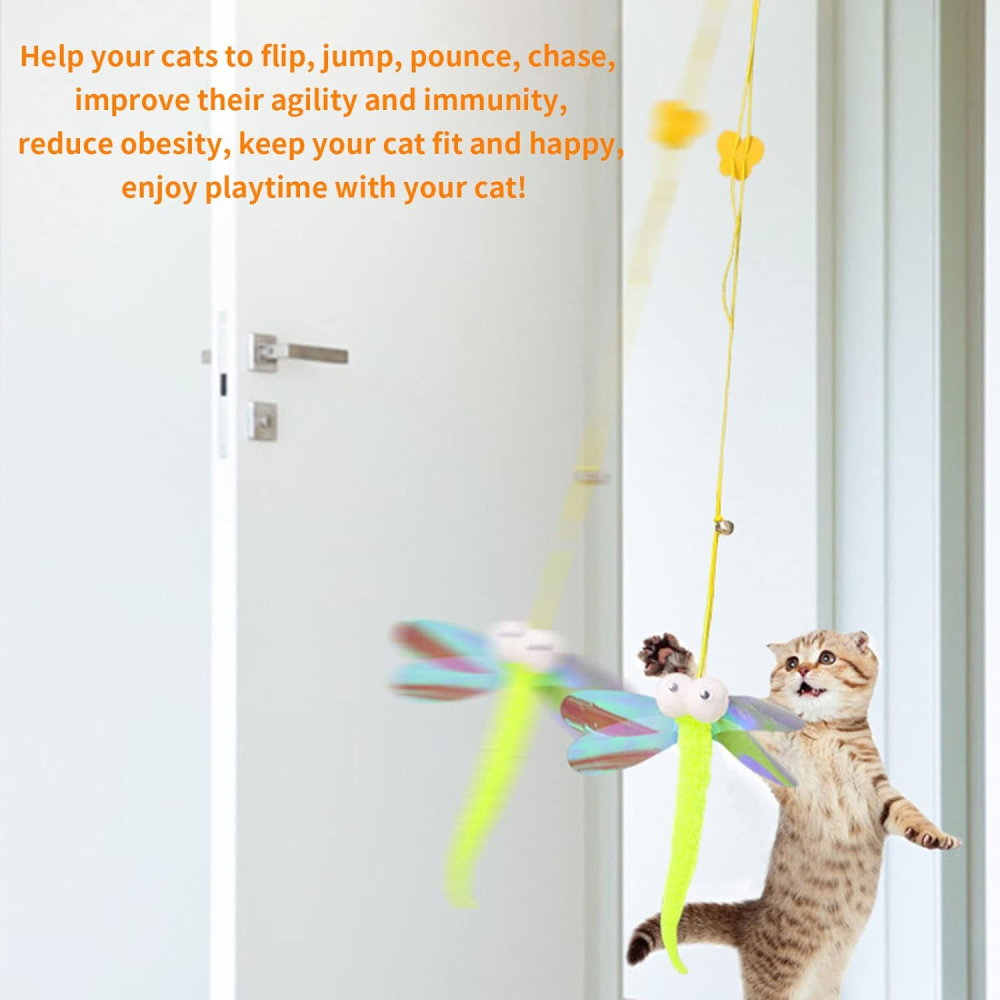 Qpets Wand Teaser Rod Toy for Cats