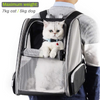 QPets Expandable Backpack for Dogs and Cats (Grey)