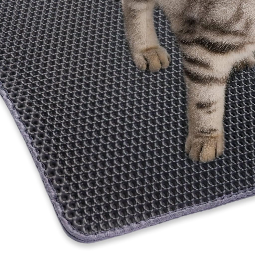 Q Pets Double Layer Litter Mat for Cat (Grey)