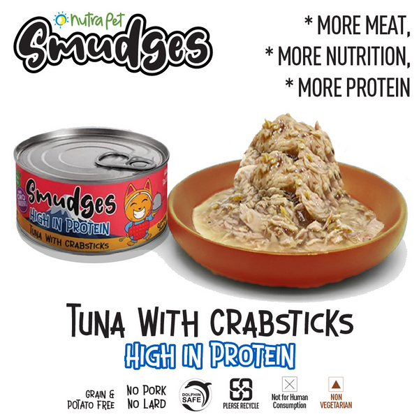 Smudges Tuna with Crabsticks in Gravy Adult Cat Wet Food