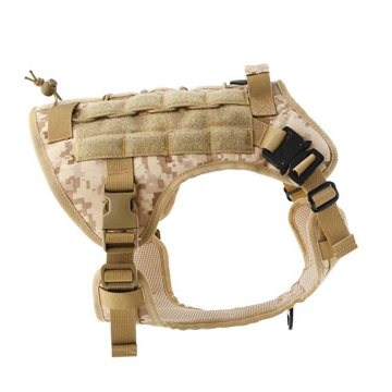 Hank No Pull Strong Front Metal Buckle Harness for Dogs (Military Brown)