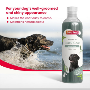 Beaphar Aleo Vera & Herbal Black Coat Shampoo for Dogs