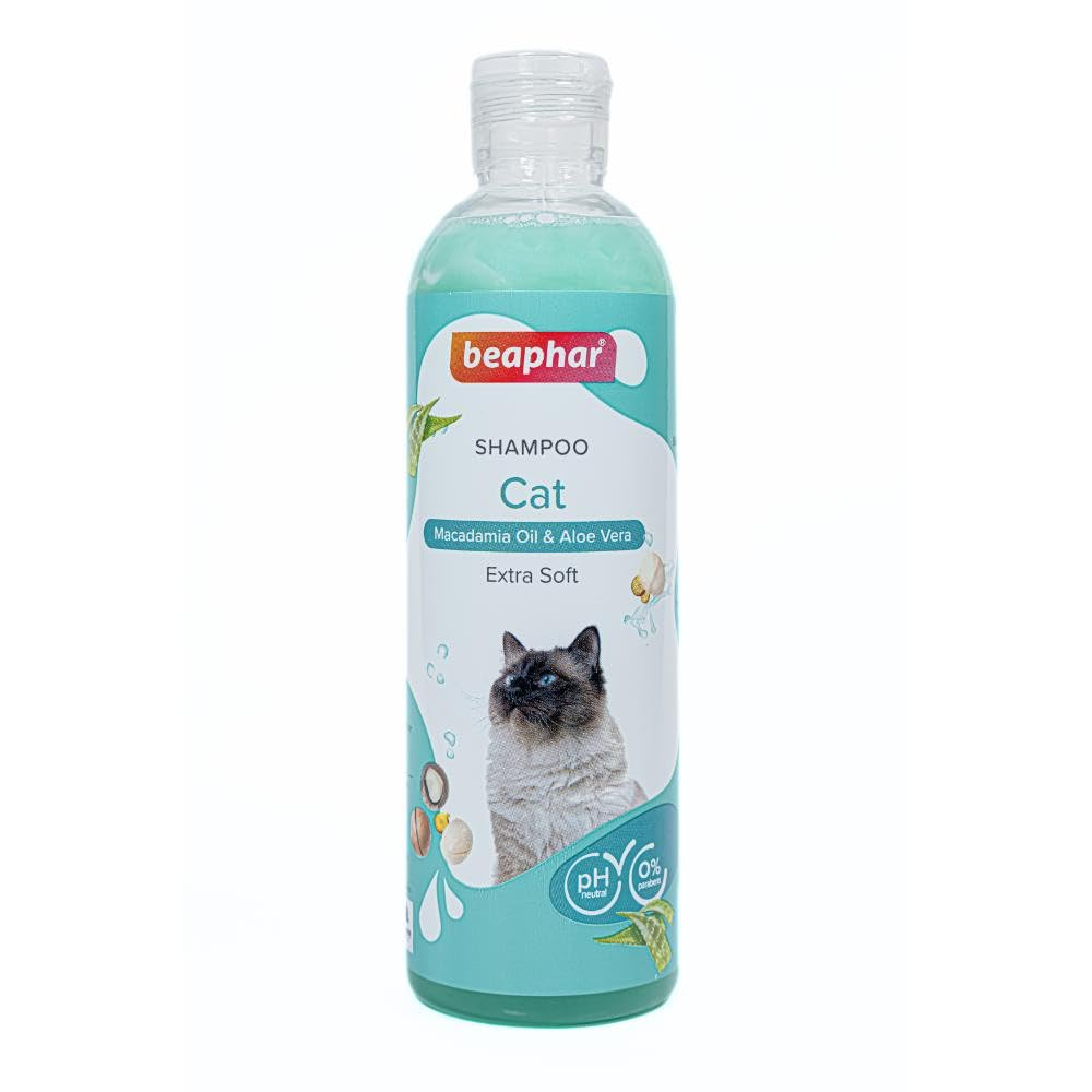 Beaphar Macadamia Oil & Aloe Vera Dryness & Itch Relief Shampoo for Cats Cats-Grooming Supplies Beaphar