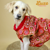Pawgypets Luxe Embroidered Kurta for Dogs and Cats (Red) Both-Clothing & Accessories Pawgypets Luxe Dropship XXS