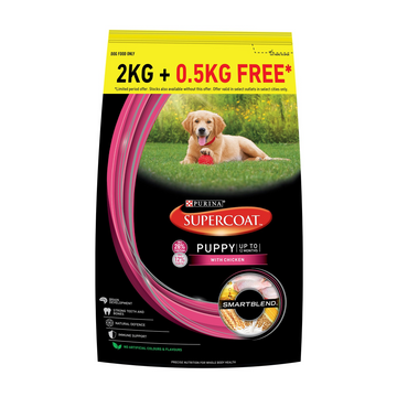 Purina SuperCoat Chicken Smartblend Puppy Dog Dry Food (Up to 12 months)