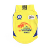 Pets Way Chennai Supaw Kings IPL Jersey for Dogs and Cats (Yellow)| Indian Pet League Dogs-Clothing & Accessories Pets Way Dropship M