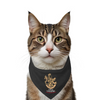 Ruse IPL Loyal Chasers Bangalore Printed Bandana for Cats (Black) | Indian Pet League Cats-Clothing & Accessories ruse Dropship S