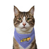 Ruse IPL Kolkata Right Striders Printed Bandana for Cats (Lavender) | Indian Pet League Cats-Clothing & Accessories ruse Dropship S