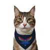 Ruse IPL Lucknow Supaw Printed Bandana for Cats (Navy) | Indian Pet League Cats-Clothing & Accessories ruse Dropship S