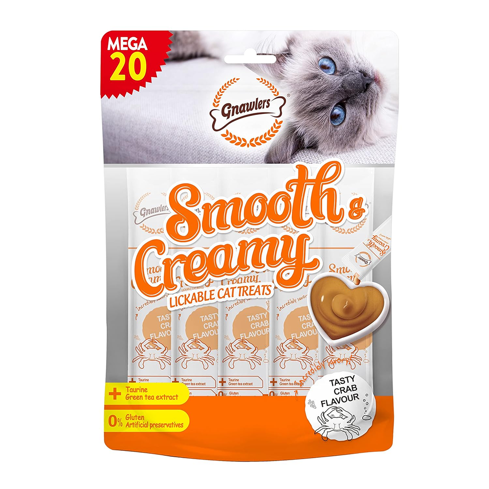 Gnawlers Crab Flavour Creamy Cat Treats Cats-Treats & Others Gnawlers 300g