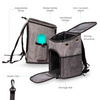 Barkbutler x Fofos Backpack Carrier for Dogs and Cats (Grey)