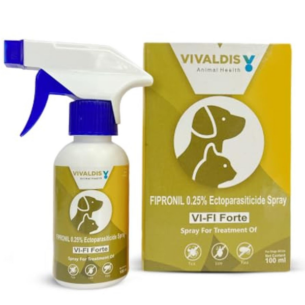 Vivaldis Vi-Fi Forte Spray (Fipronil) Tick & Flea Control
